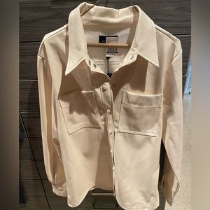 Vanilla leather like shirt